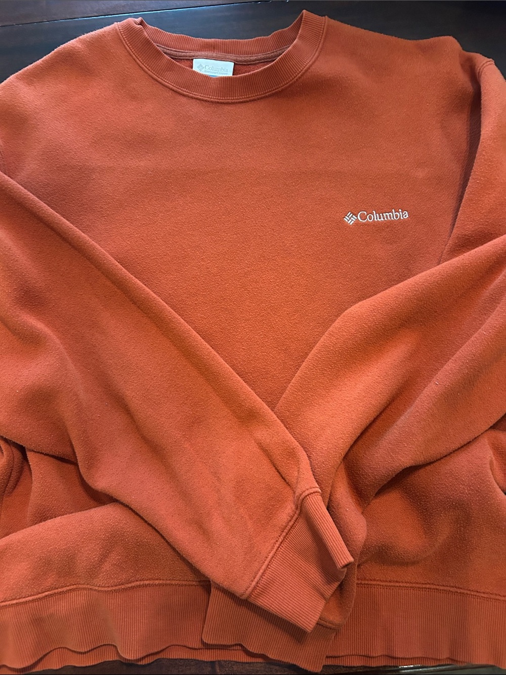 Columbia Women's Rust Crewneck Fleece Sweatshirt